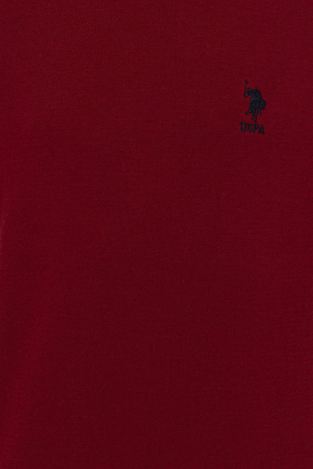 Мужской бордовый красный трикотажный свитер Basic - U.s. polo assn фото 12