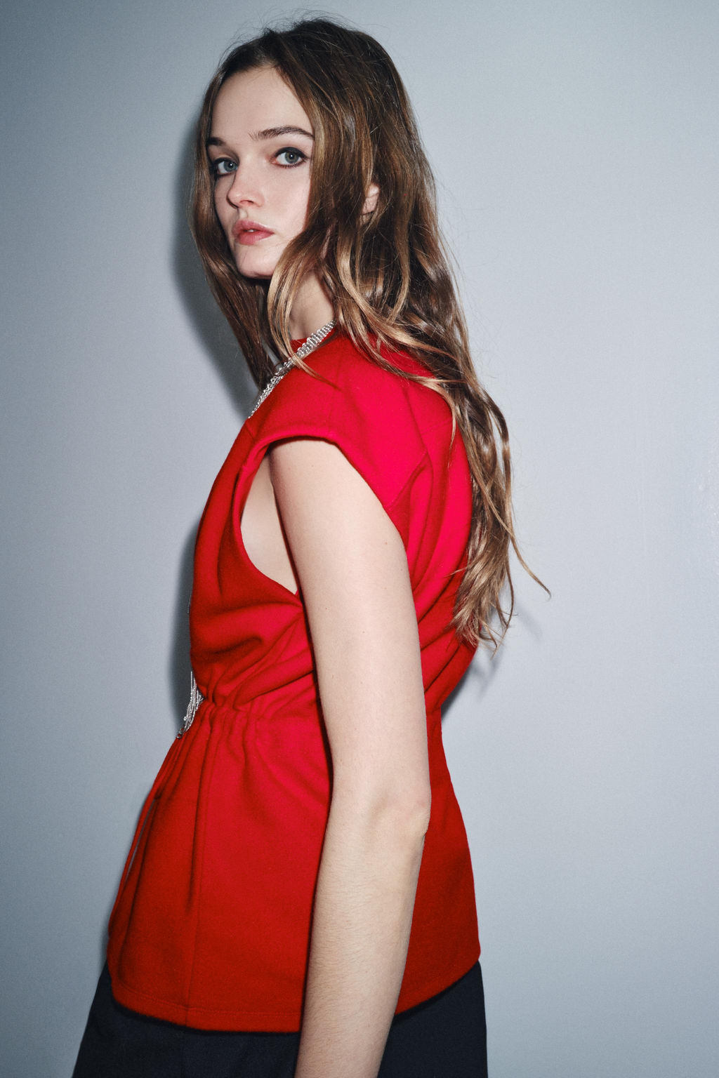 SOFT DRAWSTRING WAISTCOAT - Zara фото 5