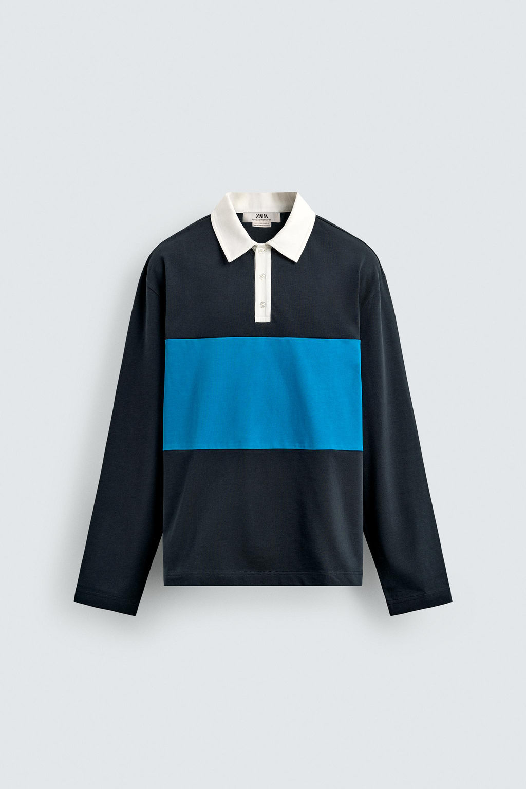 REGULAR FIT COLOUR BLOCK POLO SHIRT - Zara фото 19