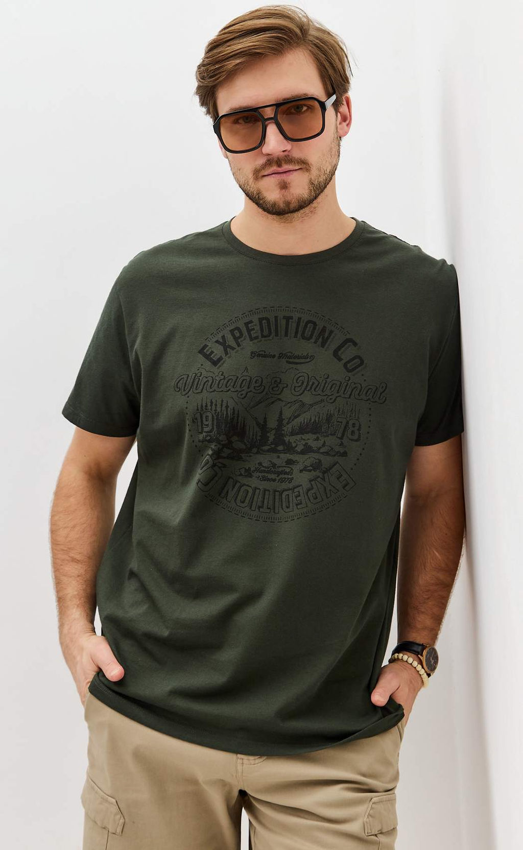 Футболка F111-06bb-642-1 khaki - Fine joyce фото 8