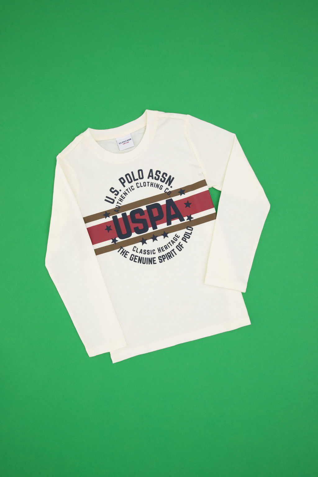 Erkek _ocuk Krem Bisiklet Yaka Sweatshirt - U.s. polo assn фото 5