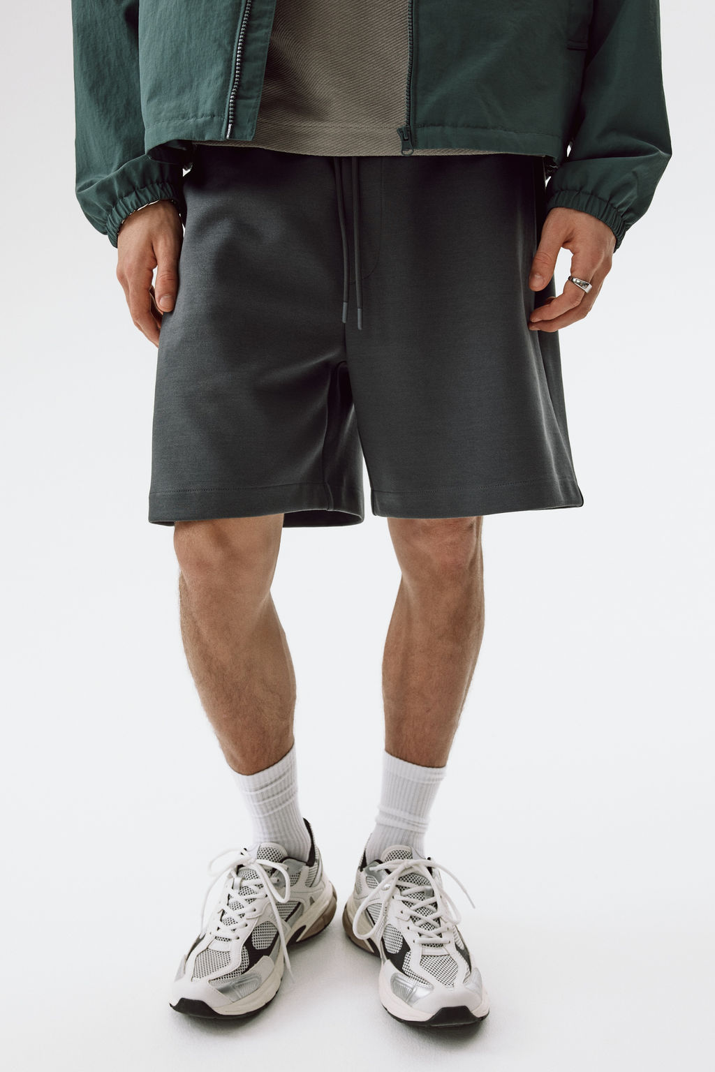 Pantal?n corto interlock Regular Fit - H&m фото 8