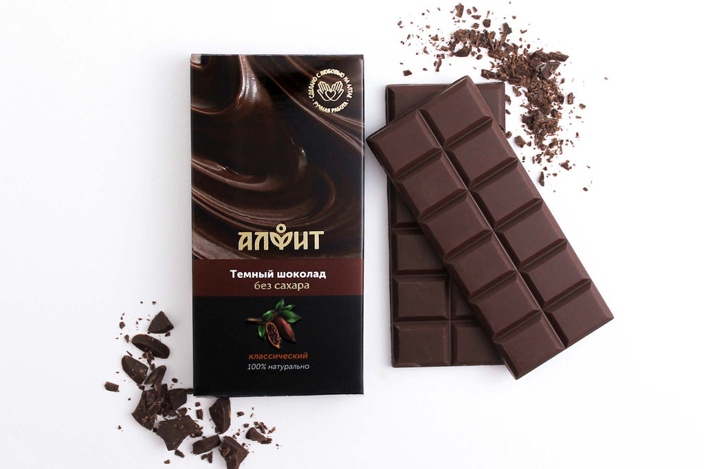 Шоколад темный без сахара Алфит 4938
