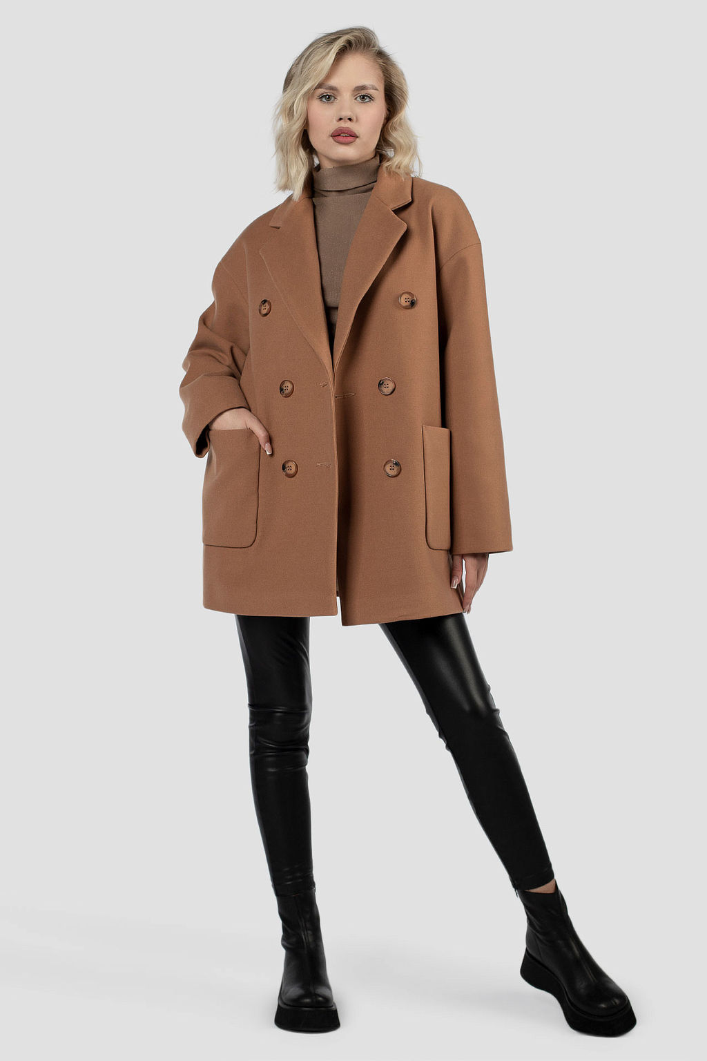 01-12018 Пальто женское демисезонное - El podio фото 3