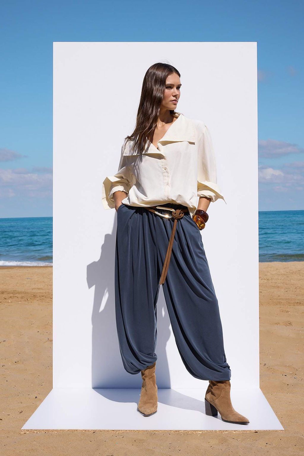 More Sustainable Antrasit Modal Icerikli Havuc/Salvar Orme Pantolon TWOSS24PL00094