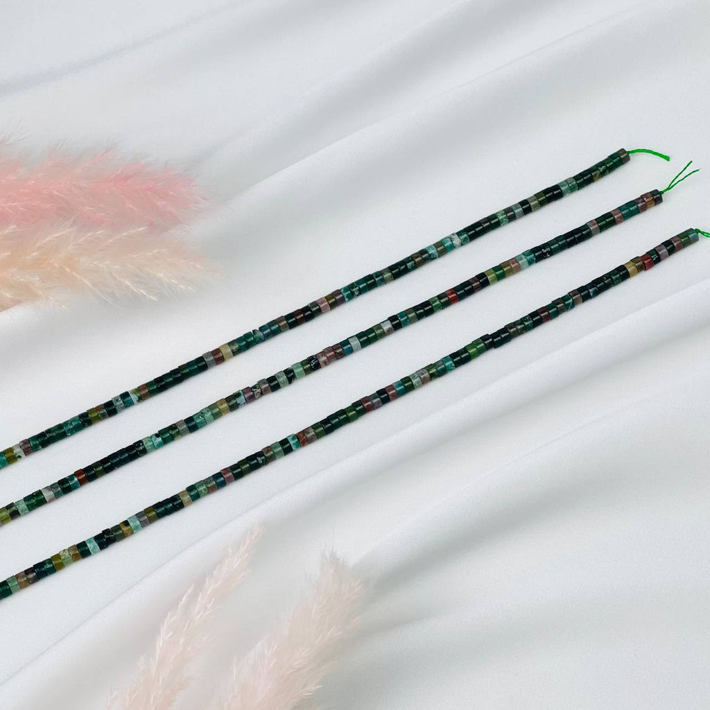 Бусины для украшений из Мохового агата - Радуга самоцветов фото 3