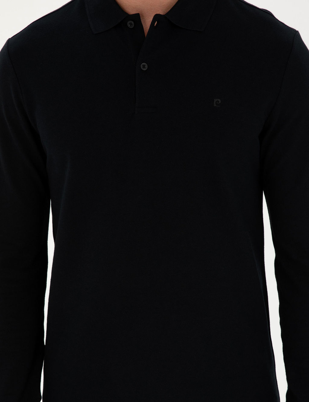 Siyah Slim Fit Basic Sweatshirt - Pierre cardin фото 6