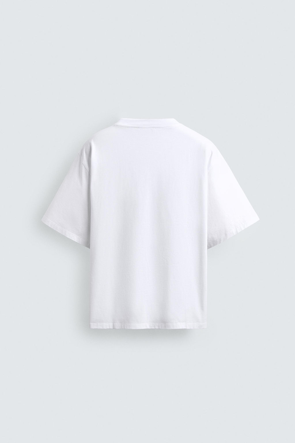 CAMISETA BOXY FIT ETIQUETAS / Blanco - Zara фото 7