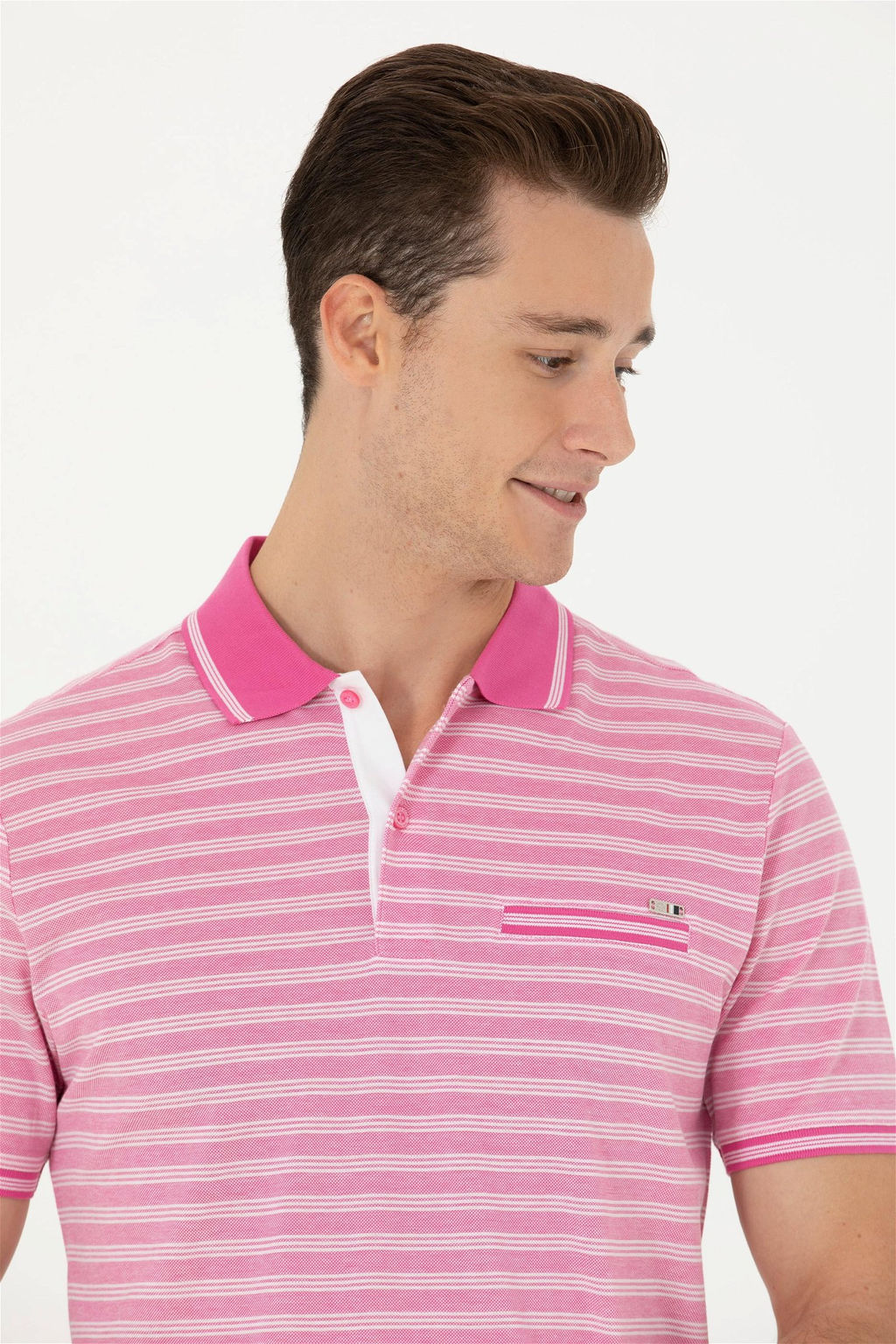 Мужская розовая футболка Неожиданная скидка в корзине - U.s. polo assn фото 2