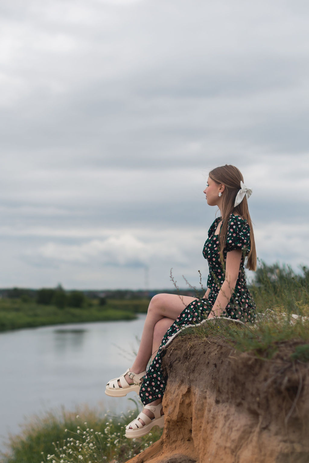 Платье Бонита (черный в цветок) - Nadi bordo фото 5