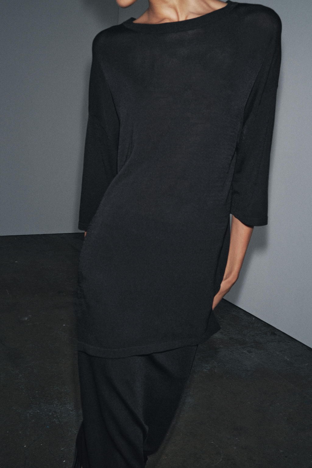 OVERSIZED PLAIN KNIT TOP - Zara фото 4