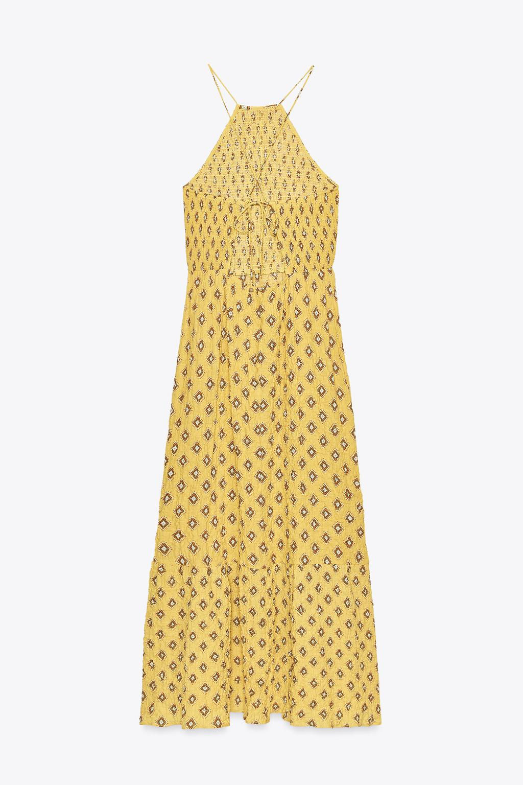 PRINTED MIDI DRESS - Zara фото 9