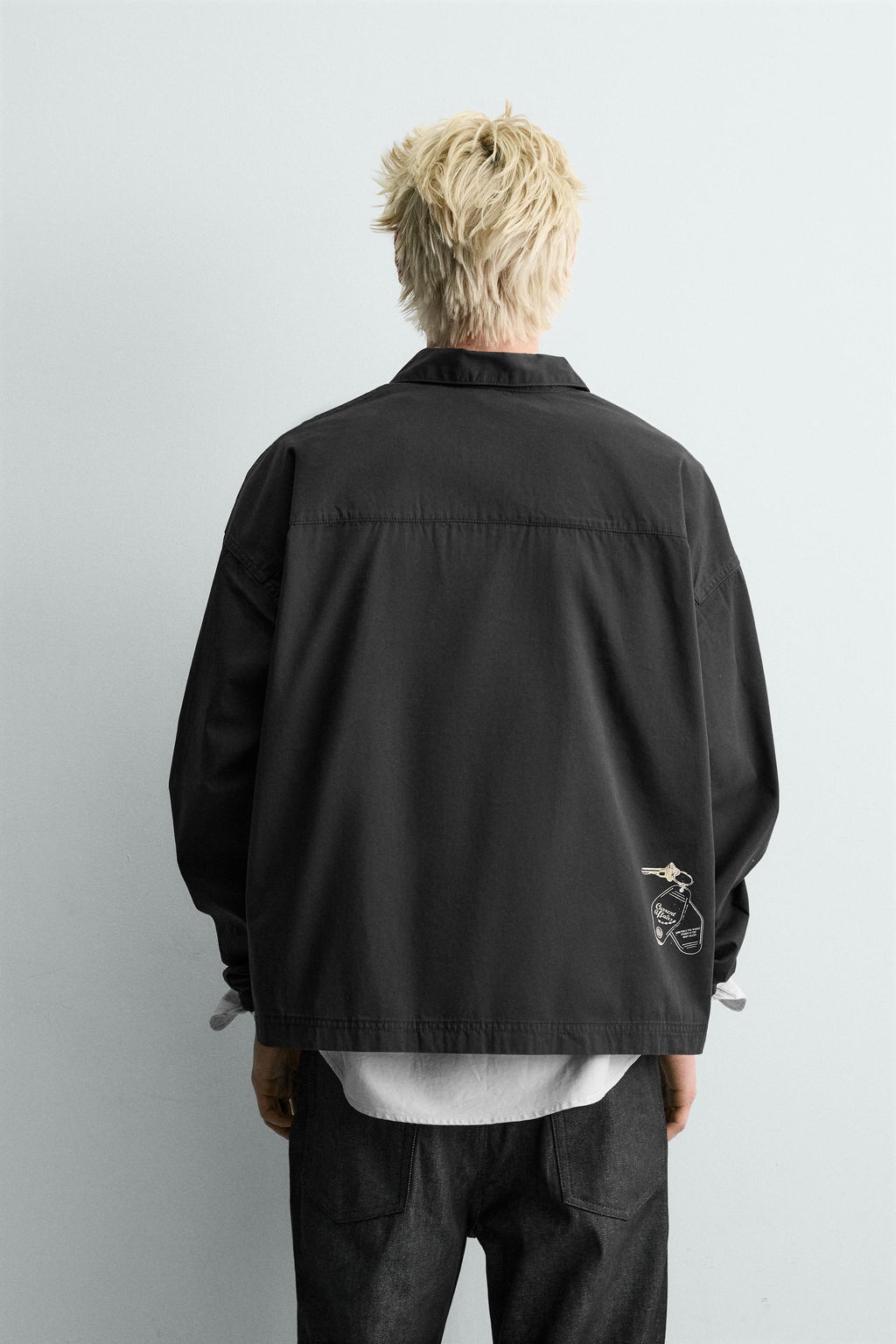 EMBROIDERED ZIP-UP POLO SHIRT - Zara фото 12