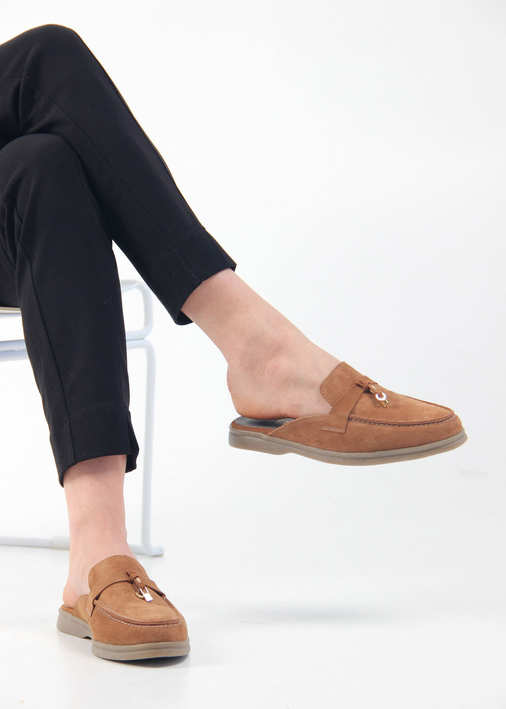 Мюли 1070.2614be. светло коричневая замша