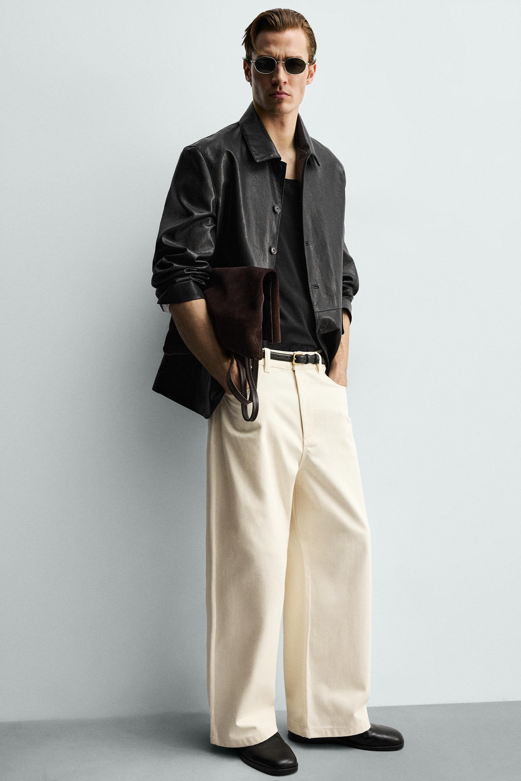 PANTAL?N RELAXED FIT / Beige claro - Zara фото 6