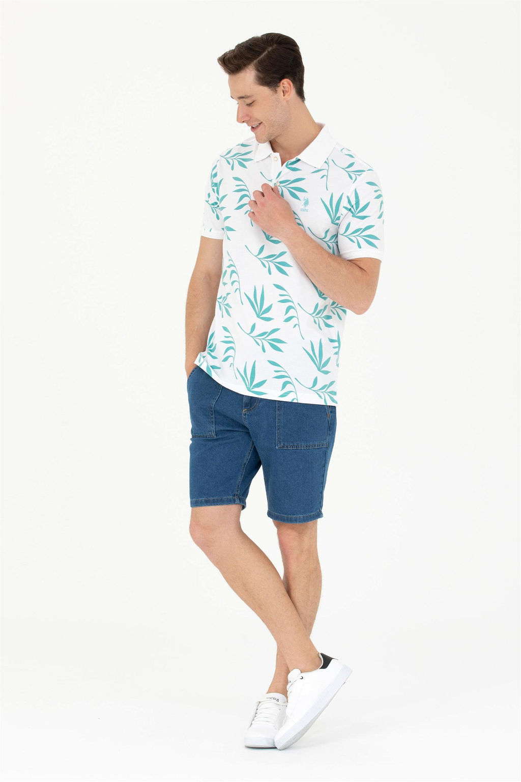 U. S. Polo Assn Мужская мятная футболка - U.s. polo assn фото 11