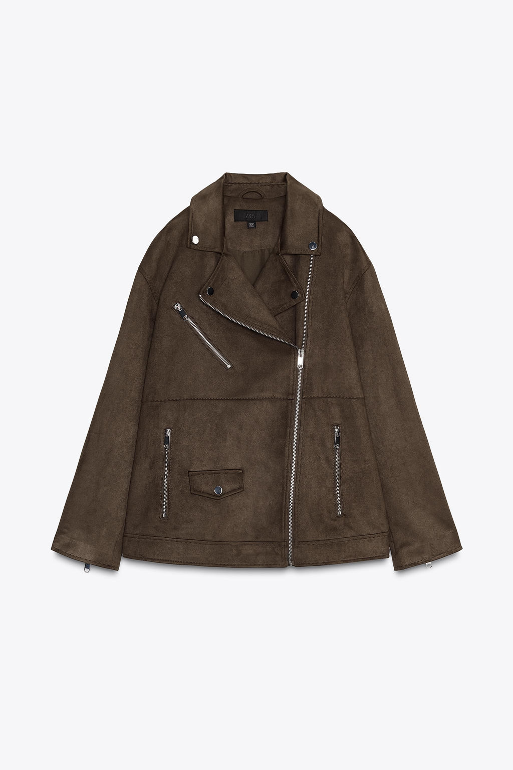 FAUX SUEDE BIKER JACKET - Zara фото 8