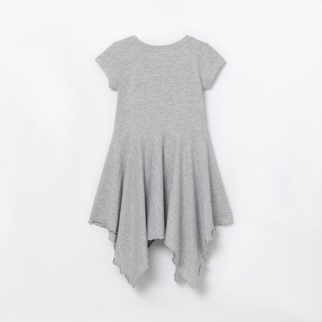 CRB wear/CSKG 62693-11-271 Платье для девочки, светло-серый меланж/Ex.Cherubino  фото 3