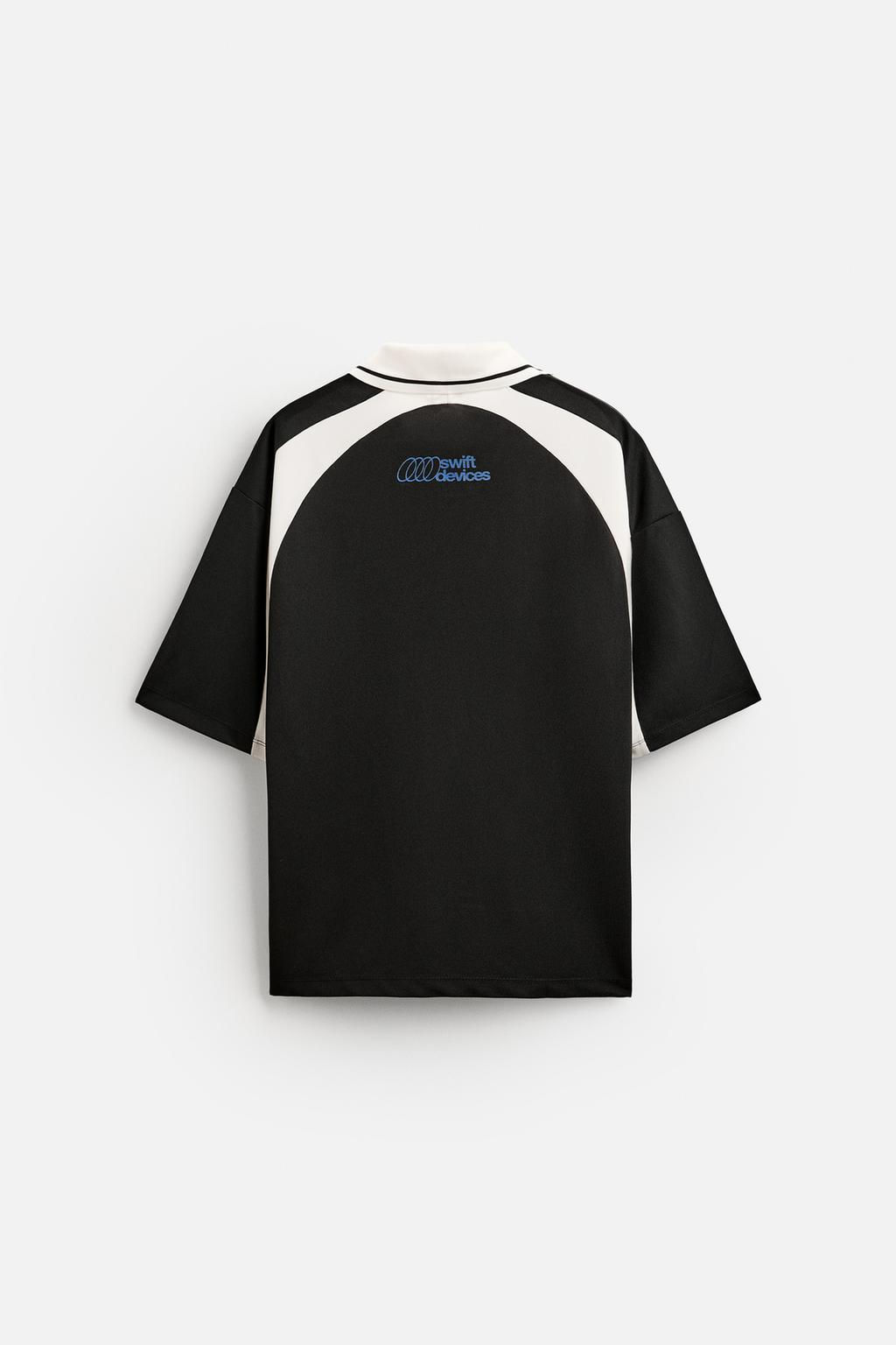 COLOUR BLOCK POLO T-SHIRT WITH SLOGANS - Zara фото 7