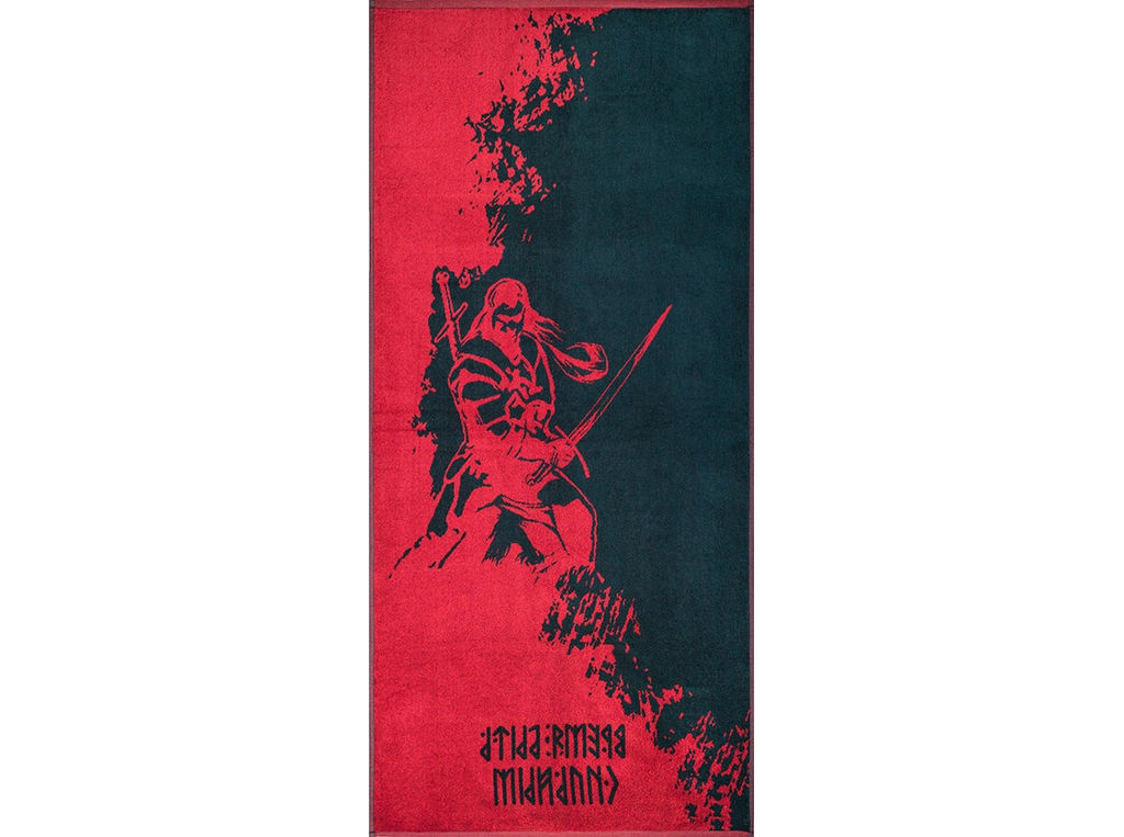 Полотенце махровое 6с102.411ж1 Мечник(т.зеленый1) 67х150см