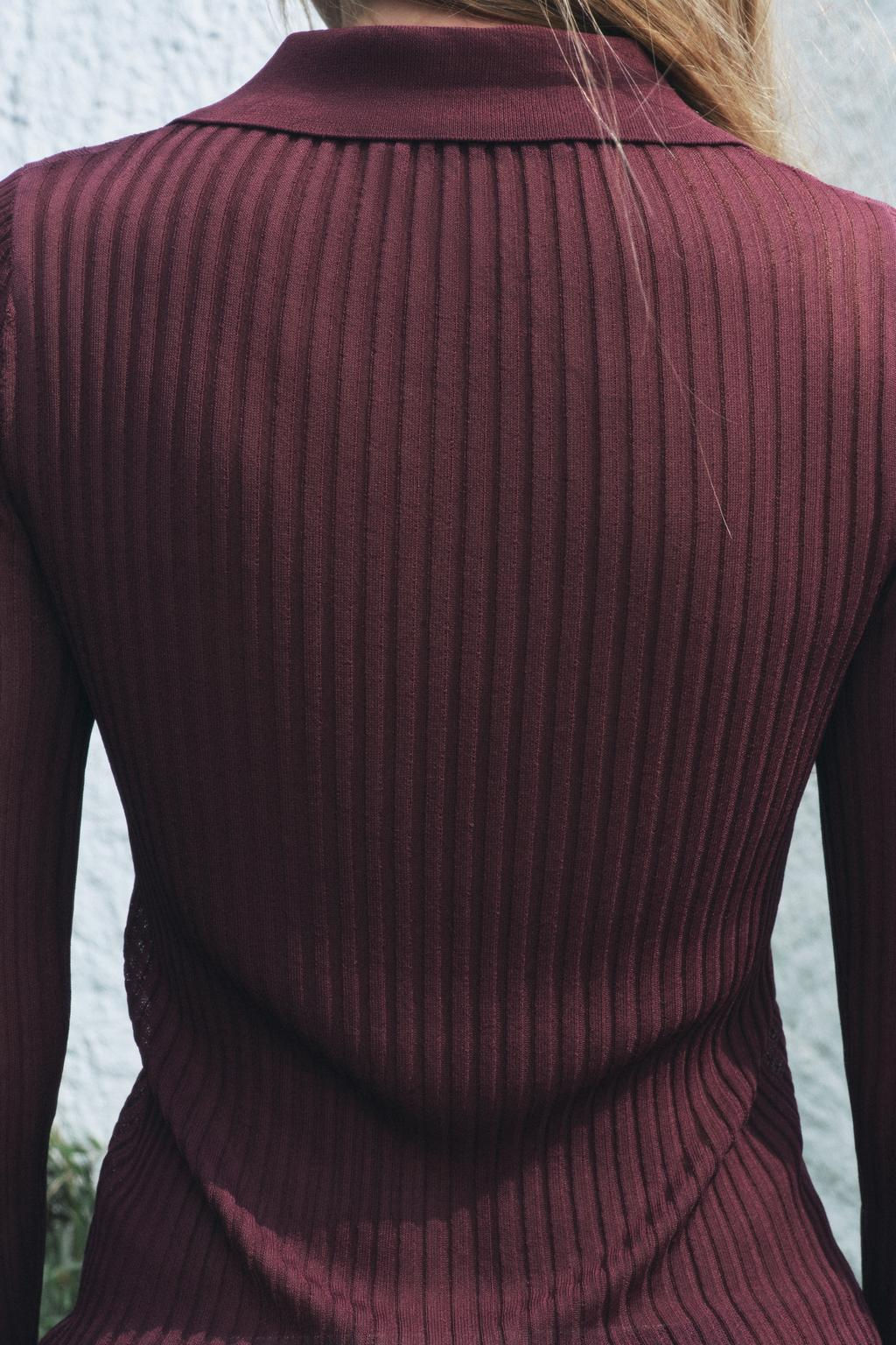 RIBBED FINE KNIT TOP - Zara фото 3