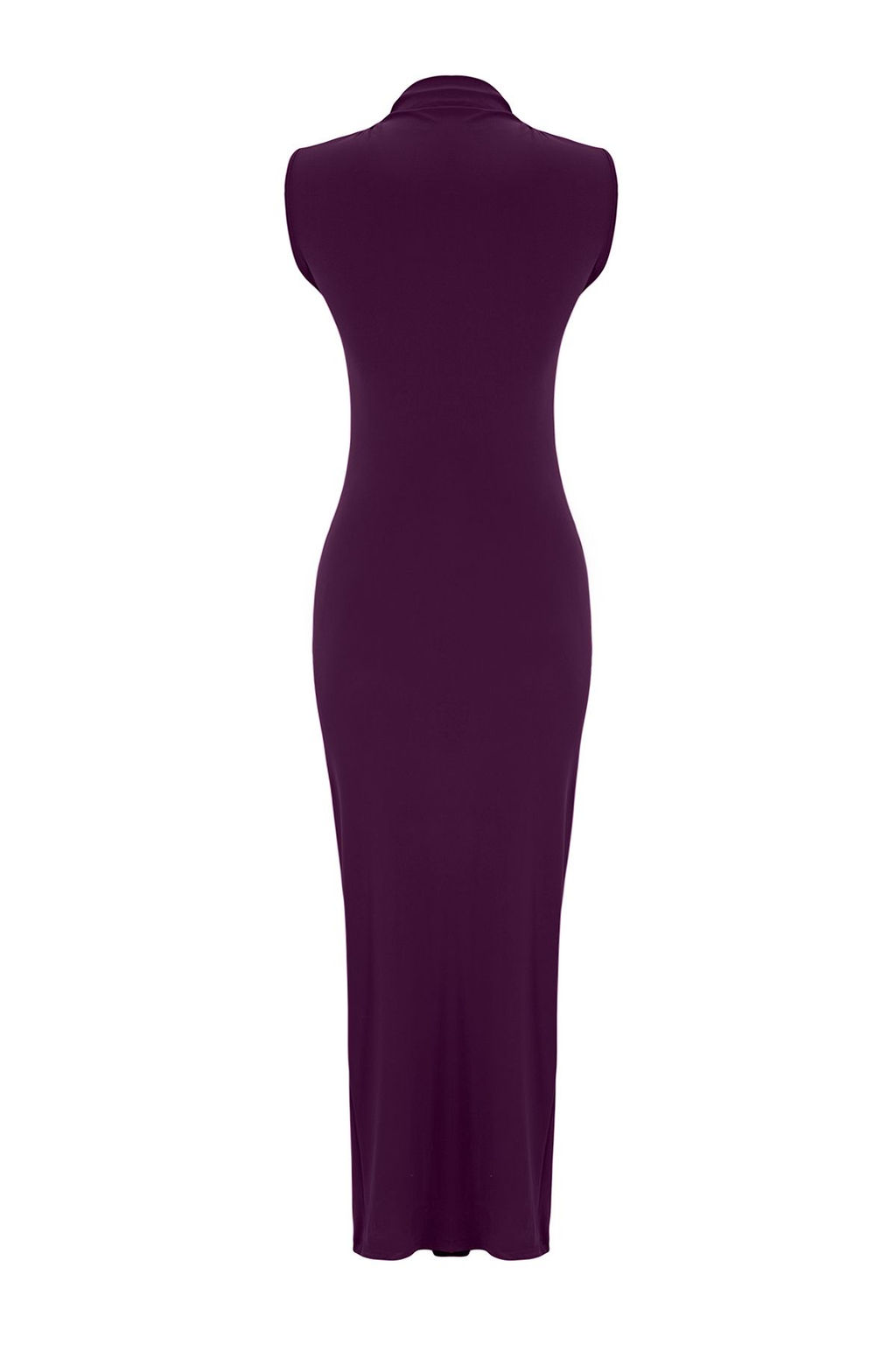 TRENDYOLMILLA Siyah S?f?r Kol Drapeli Bodycone/Vucuda Oturan Esnek Orme Maxi Kalem Elbise TWOSS24EL00101  фото 15