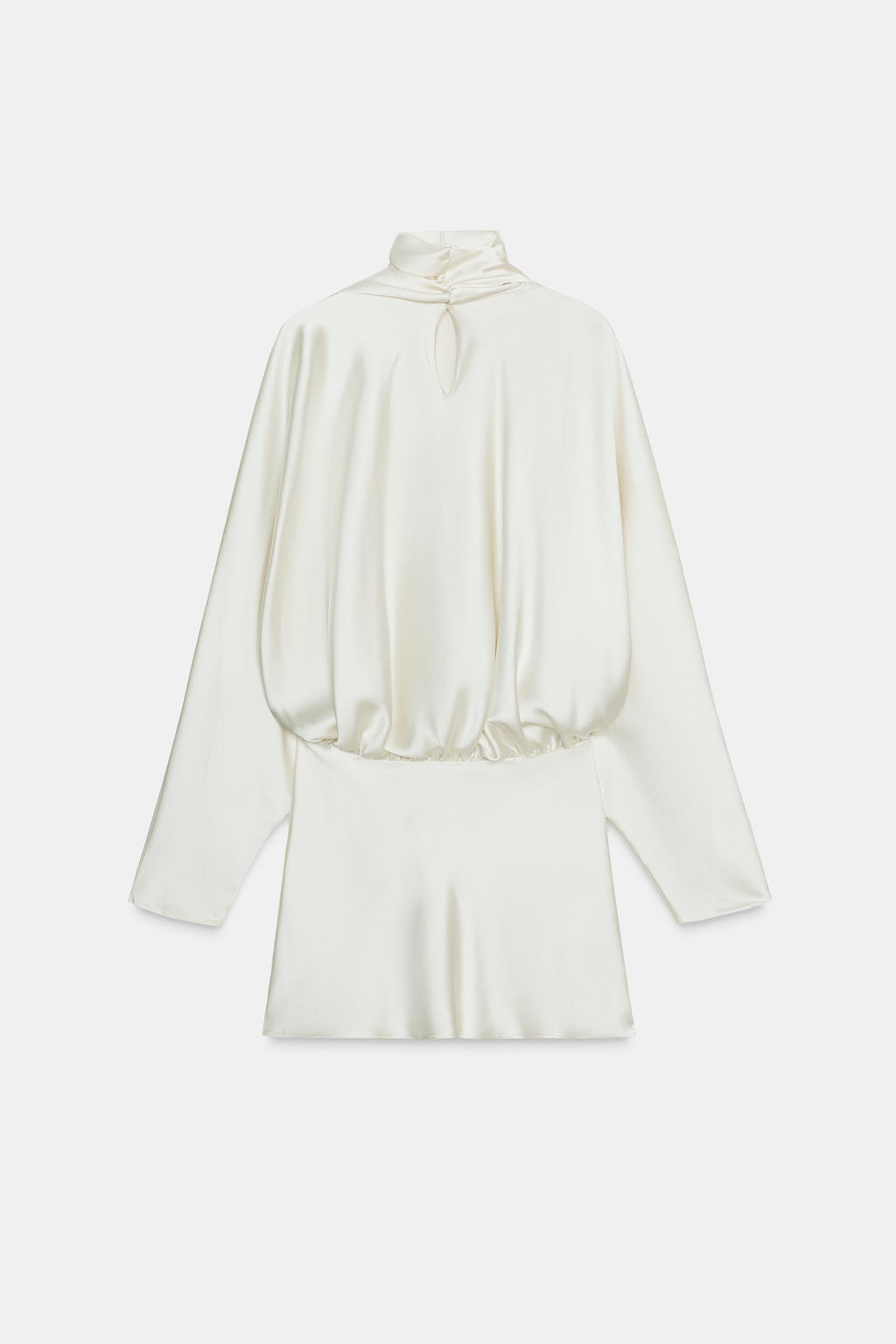 SATIN FOULARD SHORT DRESS - Zara фото 8