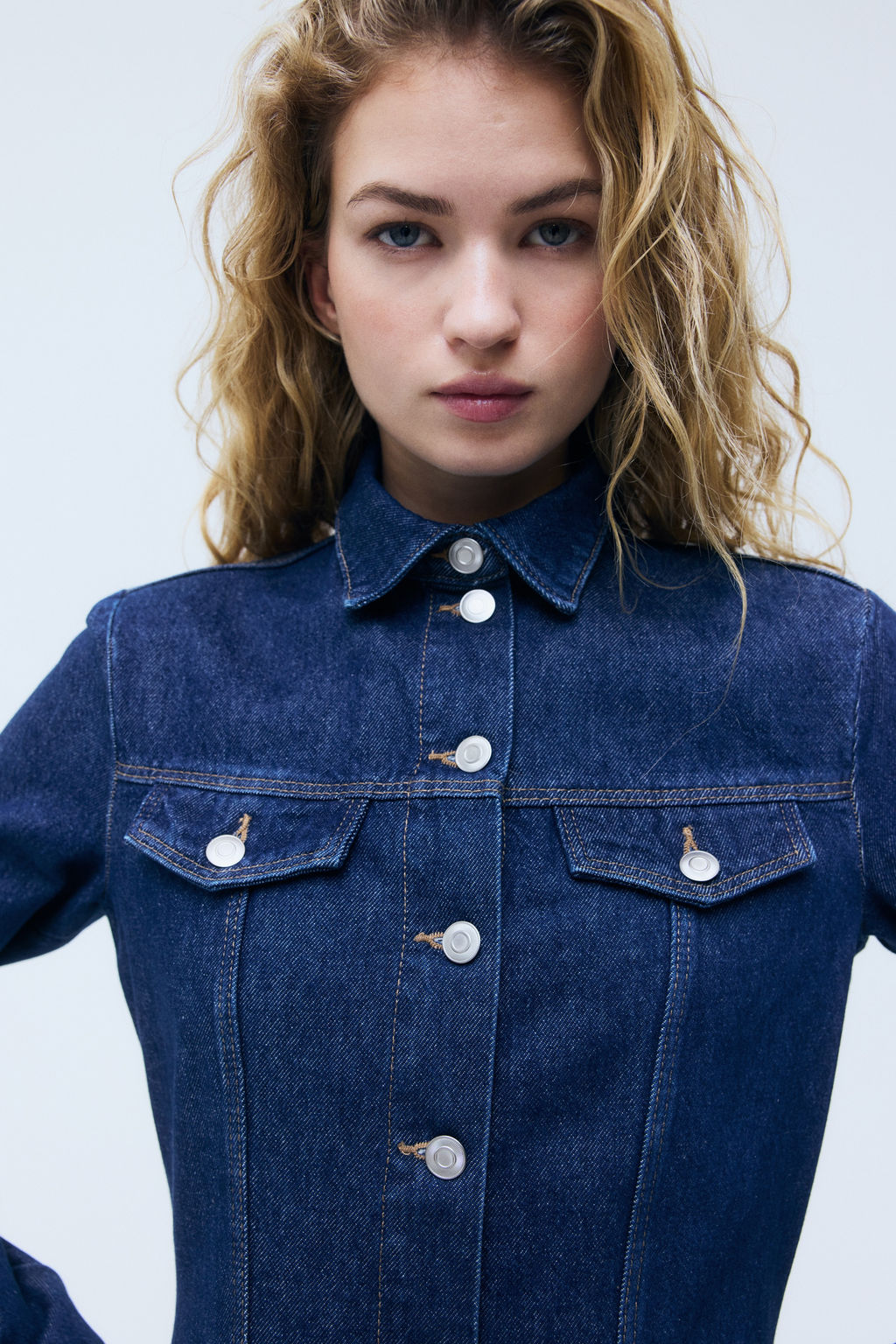 Vestido denim con falda acampanada - H&m фото 3
