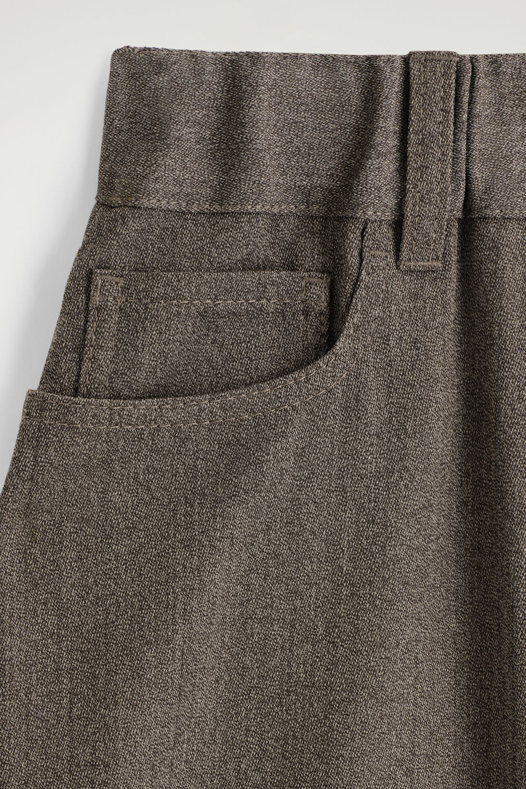 PANTALONES REGULAR FIT WIDE LEG MEZCLA LANA - H&m фото 8