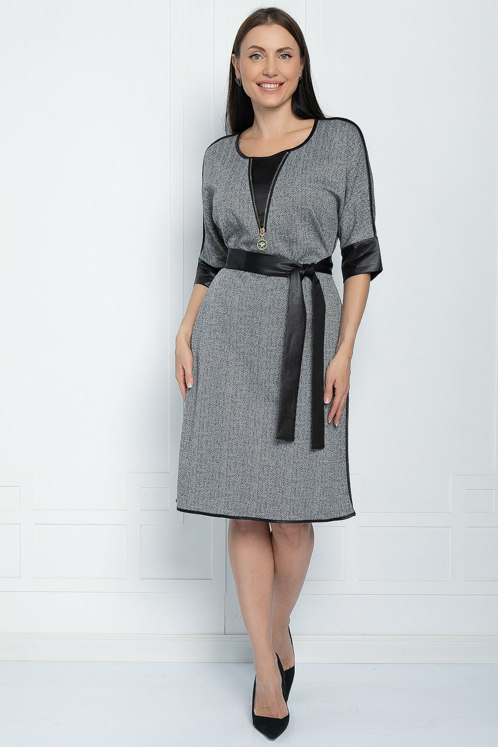 Платье Селин (серое) П11302 - Lt collection фото 4