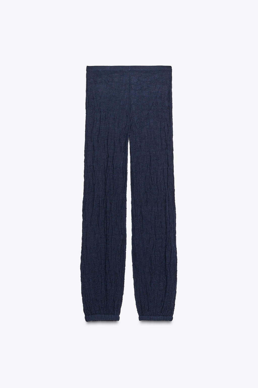FINE KNIT WRINKLED-EFFECT TROUSERS - Zara фото 17