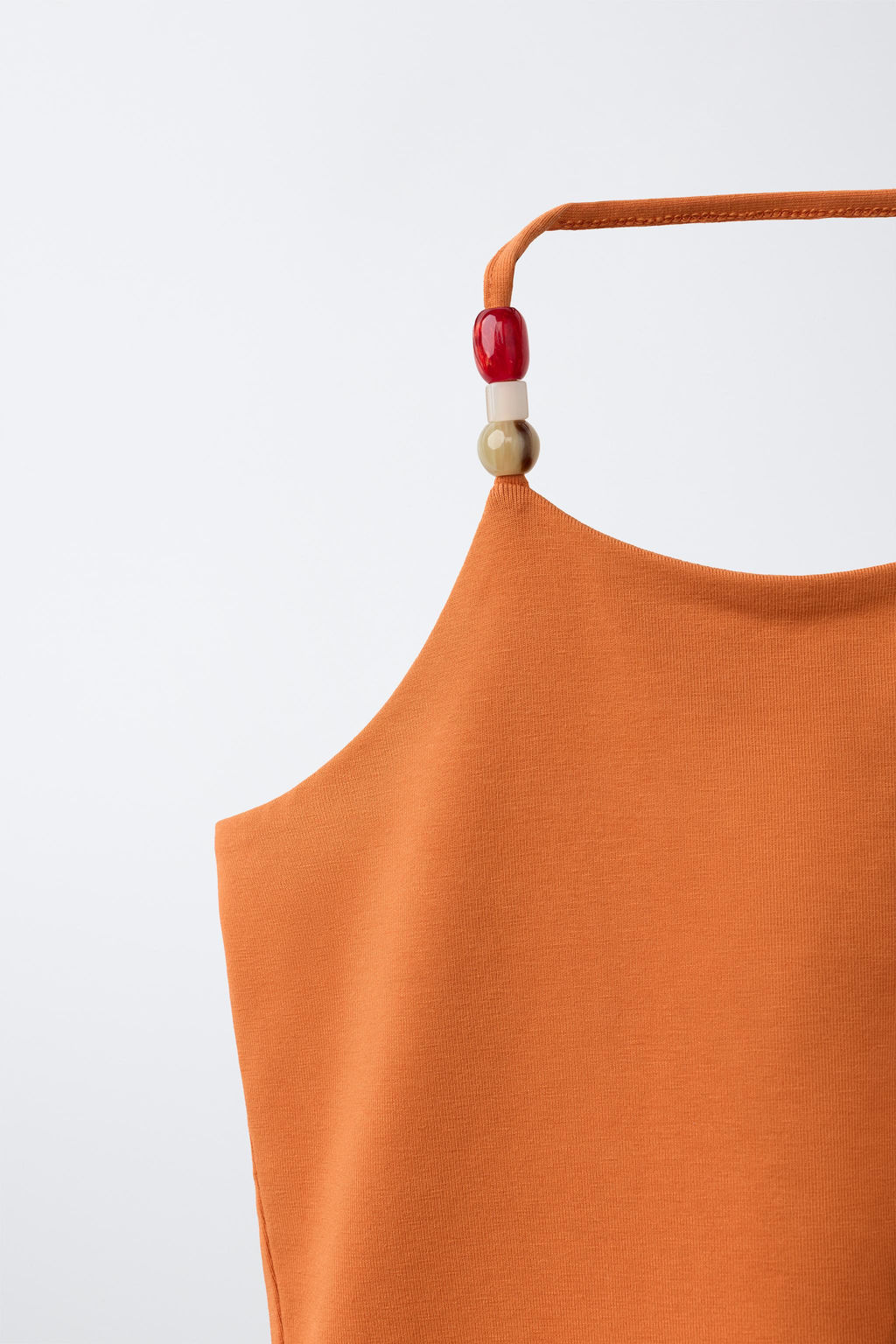 TOP HALTER ABALORIOS / Naranja - Zara фото 3