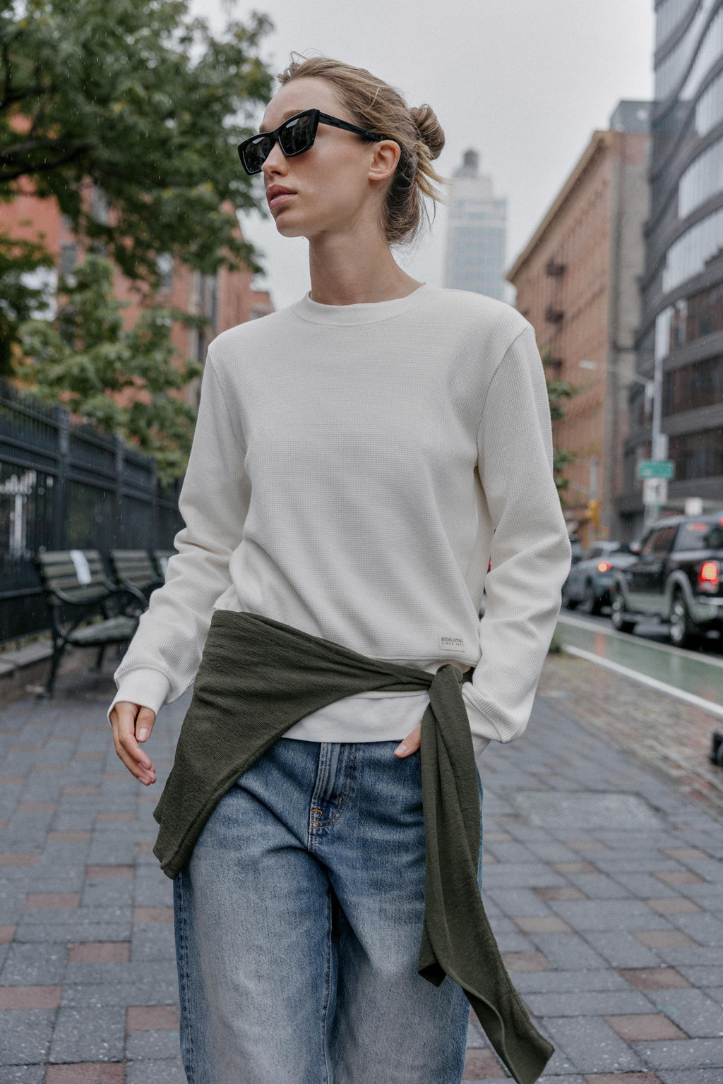 WAFFLE T-SHIRT WITH LABEL - Zara фото 2