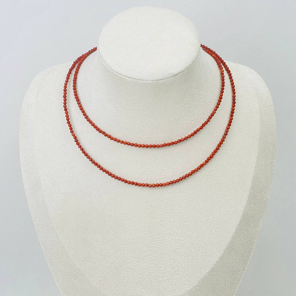 Украшение- трансформер (колье/браслет) из кирпичной Яшмы от 16 см - Радуга самоцветов фото 2