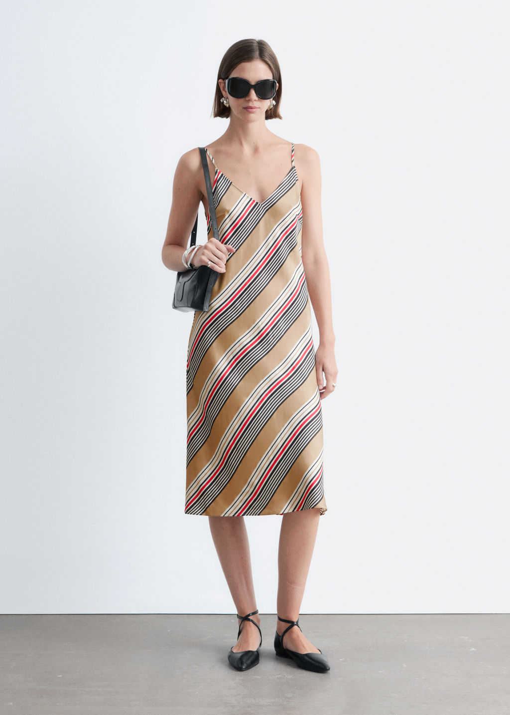 Vestido midi lencero de sat?n - H&m фото 2