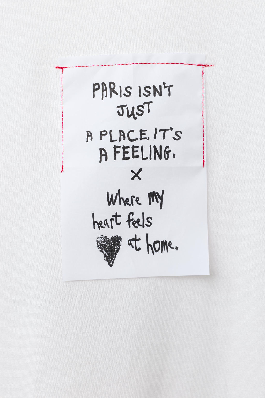 HEART T-SHIRT WITH EMBROIDERED TEXT - Zara фото 4