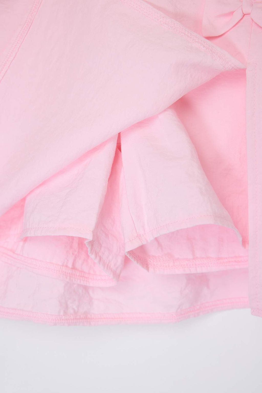 Pembe K?sa / Mini Duz Dokuma Etek TKDSS26ET00001