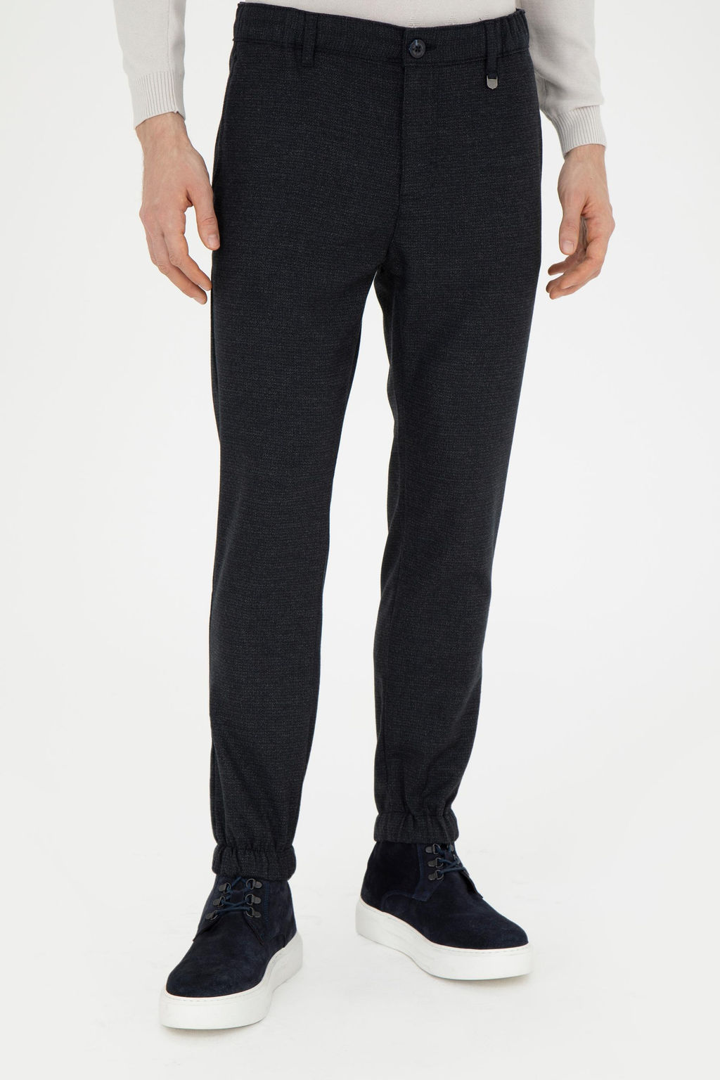Erkek Jogger Fit Antrasit Kanvas Pantolon