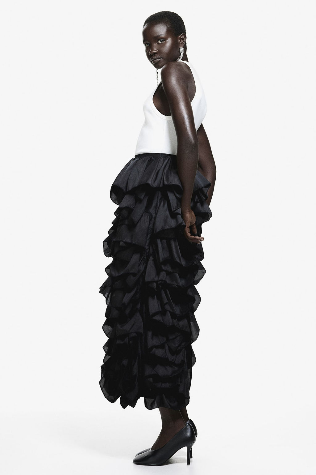 Maxifalda de volantes - H&m фото 4