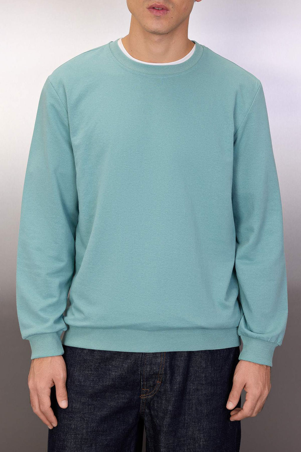 TRENDYOL MAN Haki Regular/Normal Kesim Uzun Kollu Sweatshirt TMNAW20SW0164 - Trendyolmilla фото 48