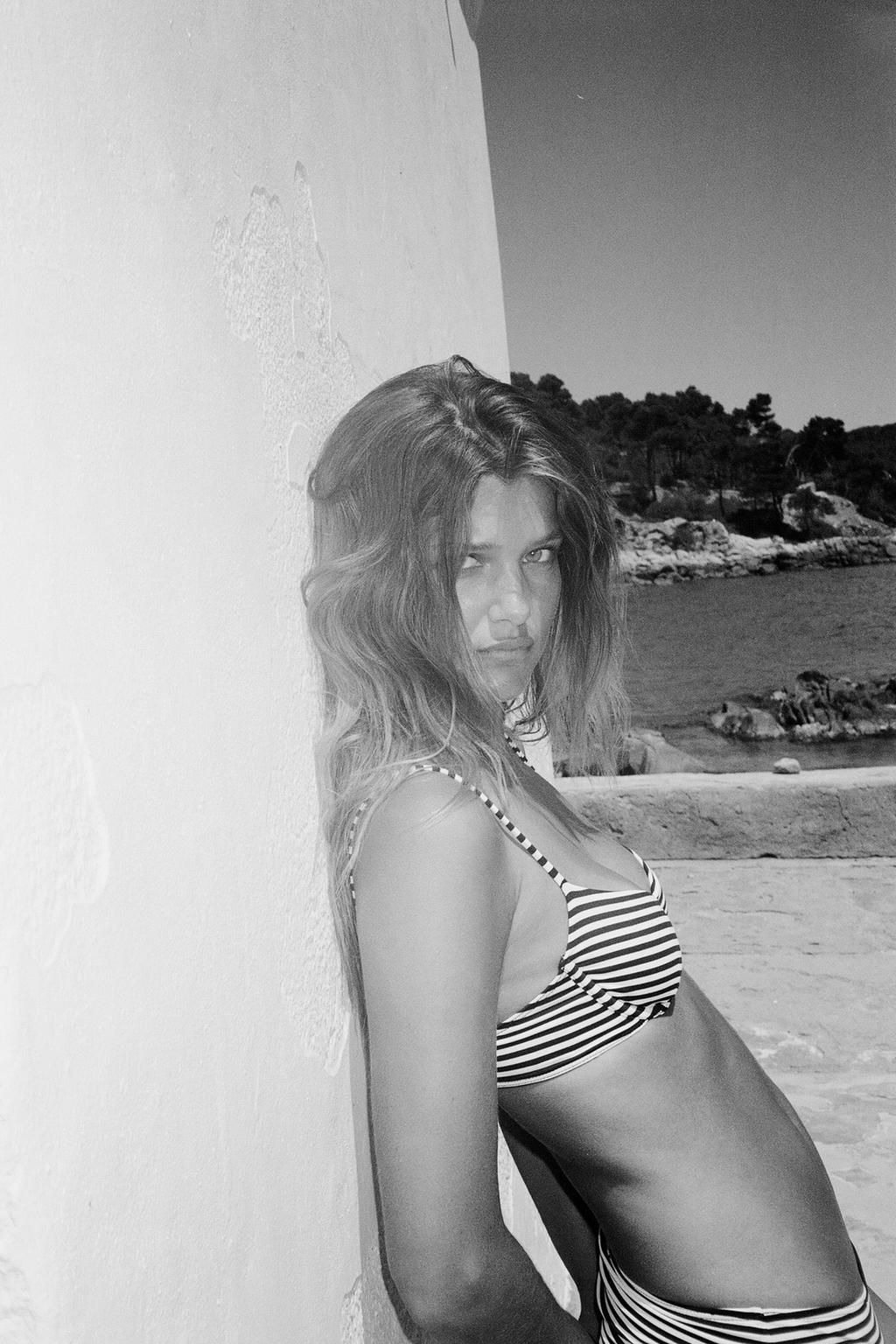 STRIPED UNDERWIRED BIKINI TOP - Zara фото 5