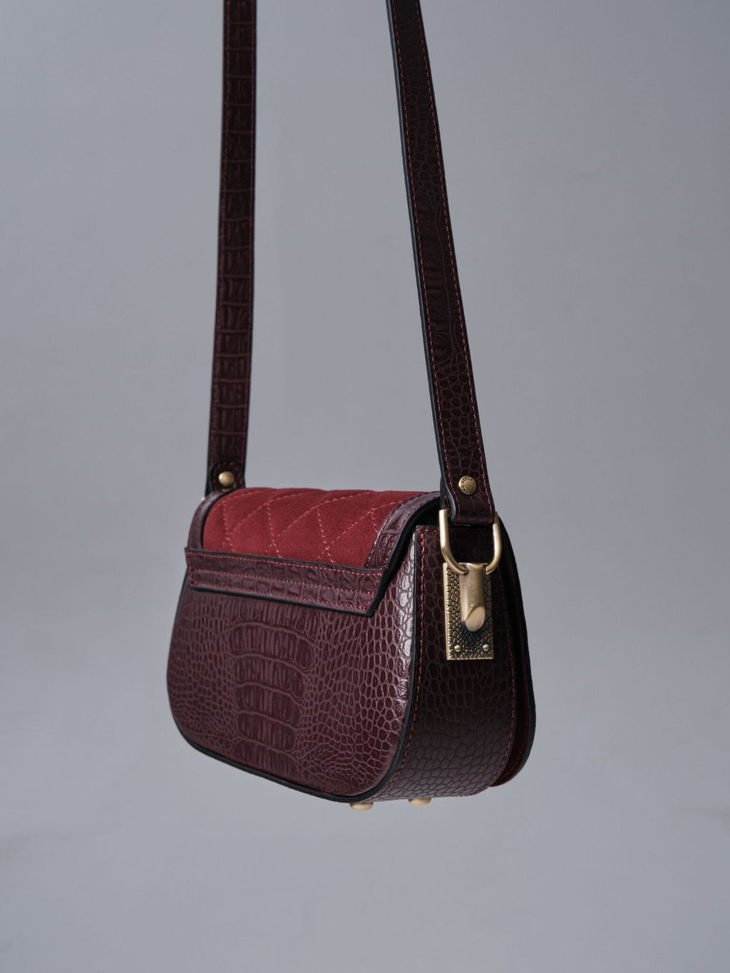 Сумка замшевая на плечо Deboro 30791 крок