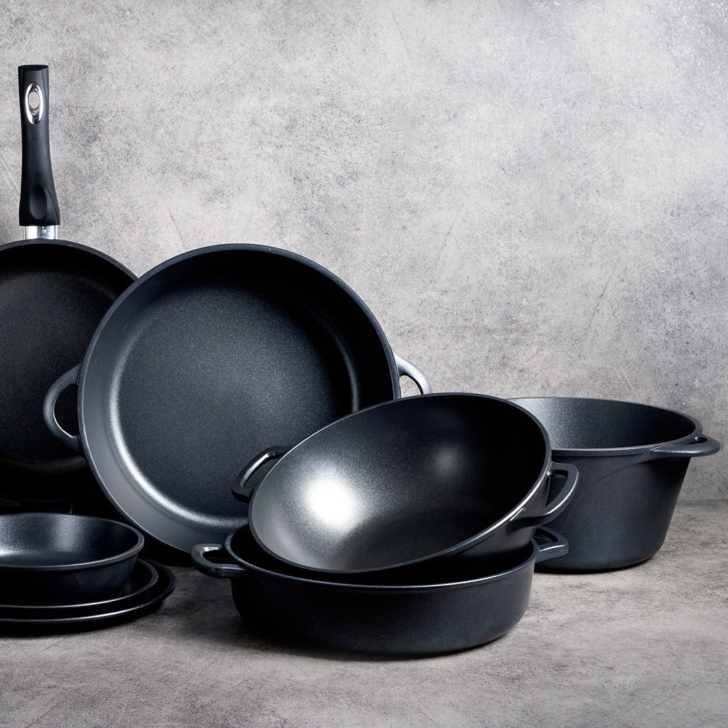 Кастрюля с антипригарным покрытием 2л, д22см Классик, h11см, s0,4см, литые ручки, стеклянная крышка с пароотводом, форма Классик волна, подарочная упаковка (Россия) - Домашняя мода фото 8