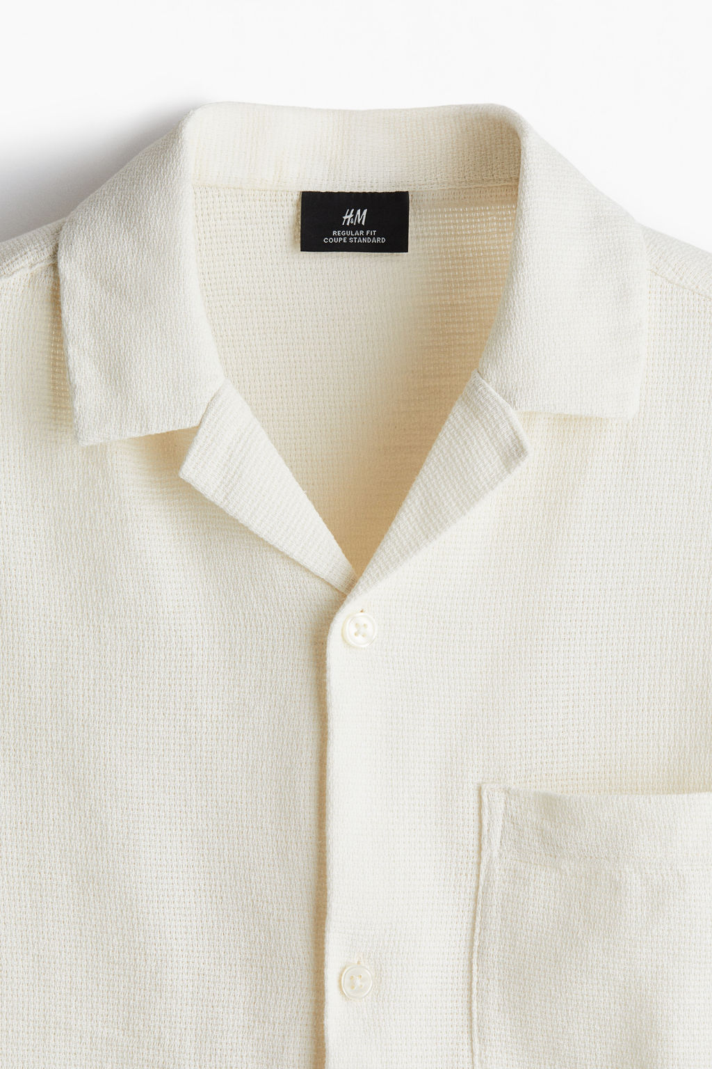 Camisa resort con textura Regular Fit - H&m фото 4