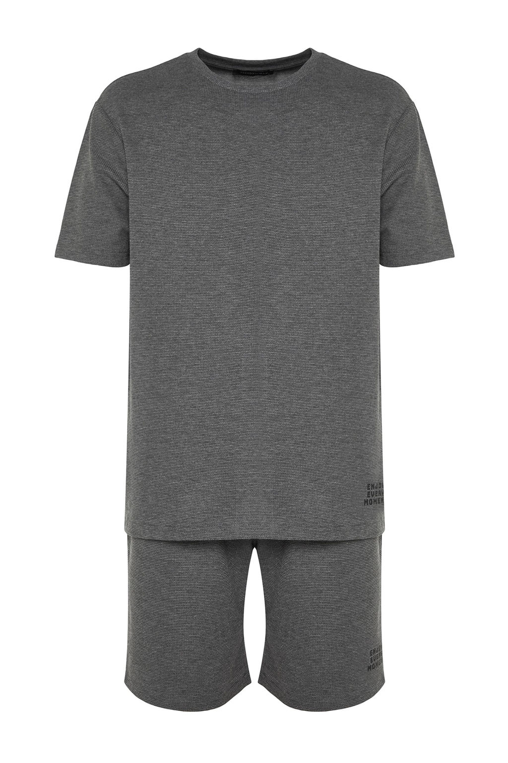 TRENDYOL MAN Mavi Regular Fit Waffle Sortlu Pijama Tak?m? TMNSS23PT00032 - Trendyolmilla фото 31
