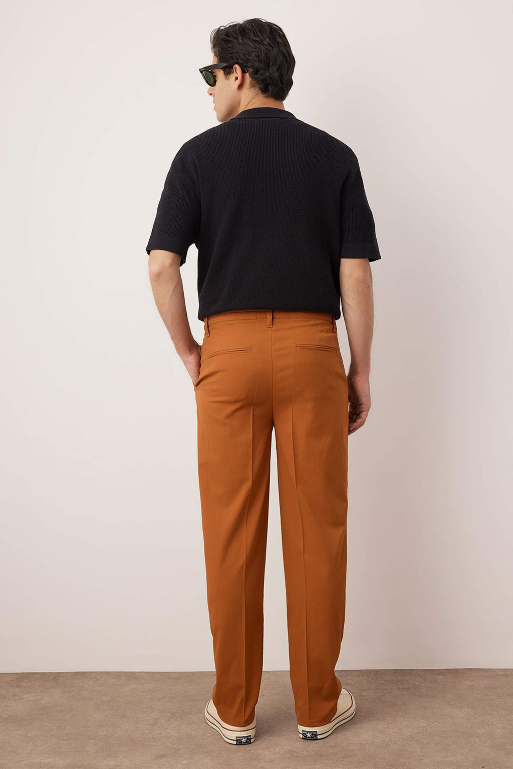 TRENDYOL MAN Siyah Pileli Klasik Baggy Fit Kumas Pantolon TMNSS24PL00024 - Trendyolmilla фото 103