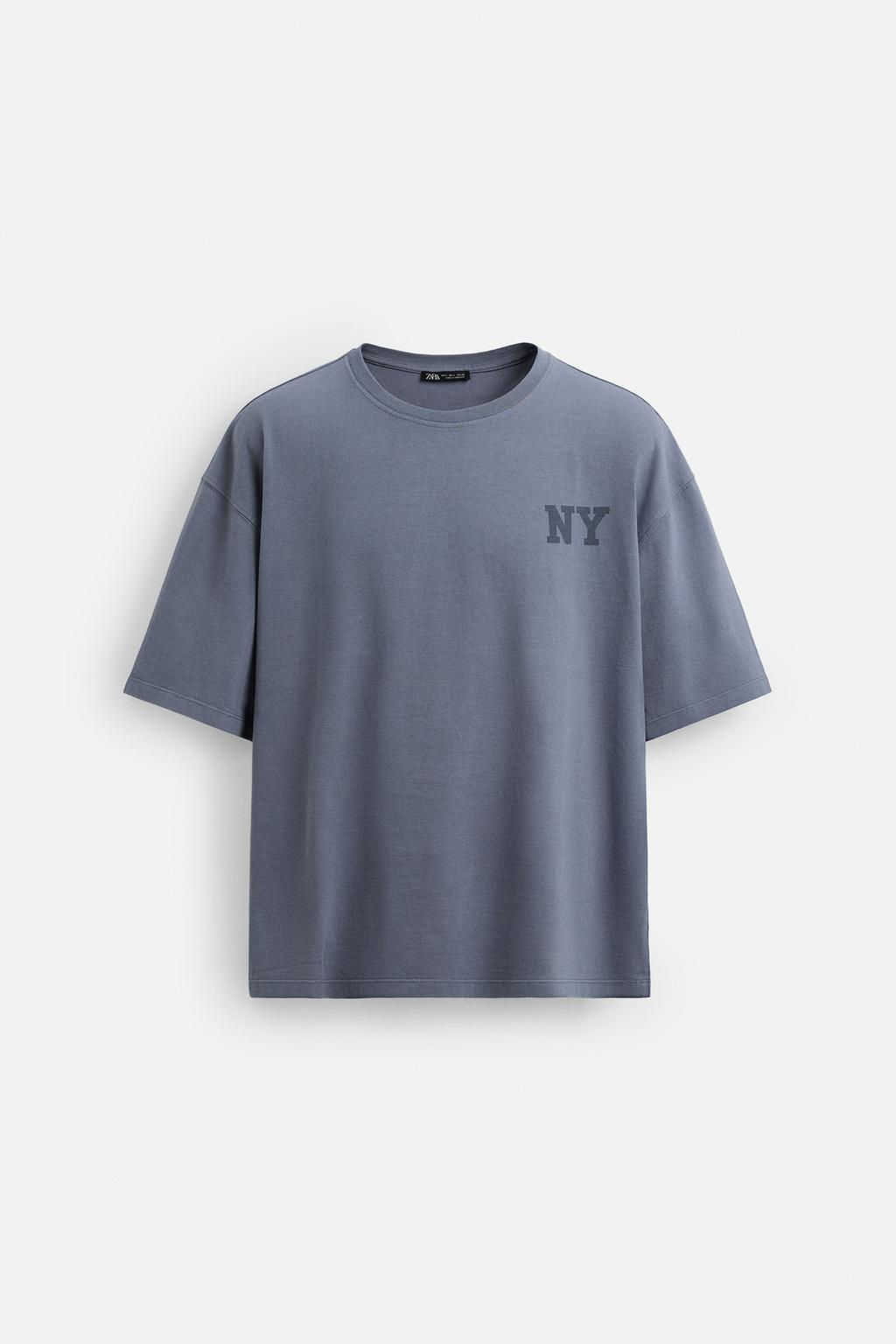 FADED T-SHIRT WITH SLOGANS - Zara фото 7
