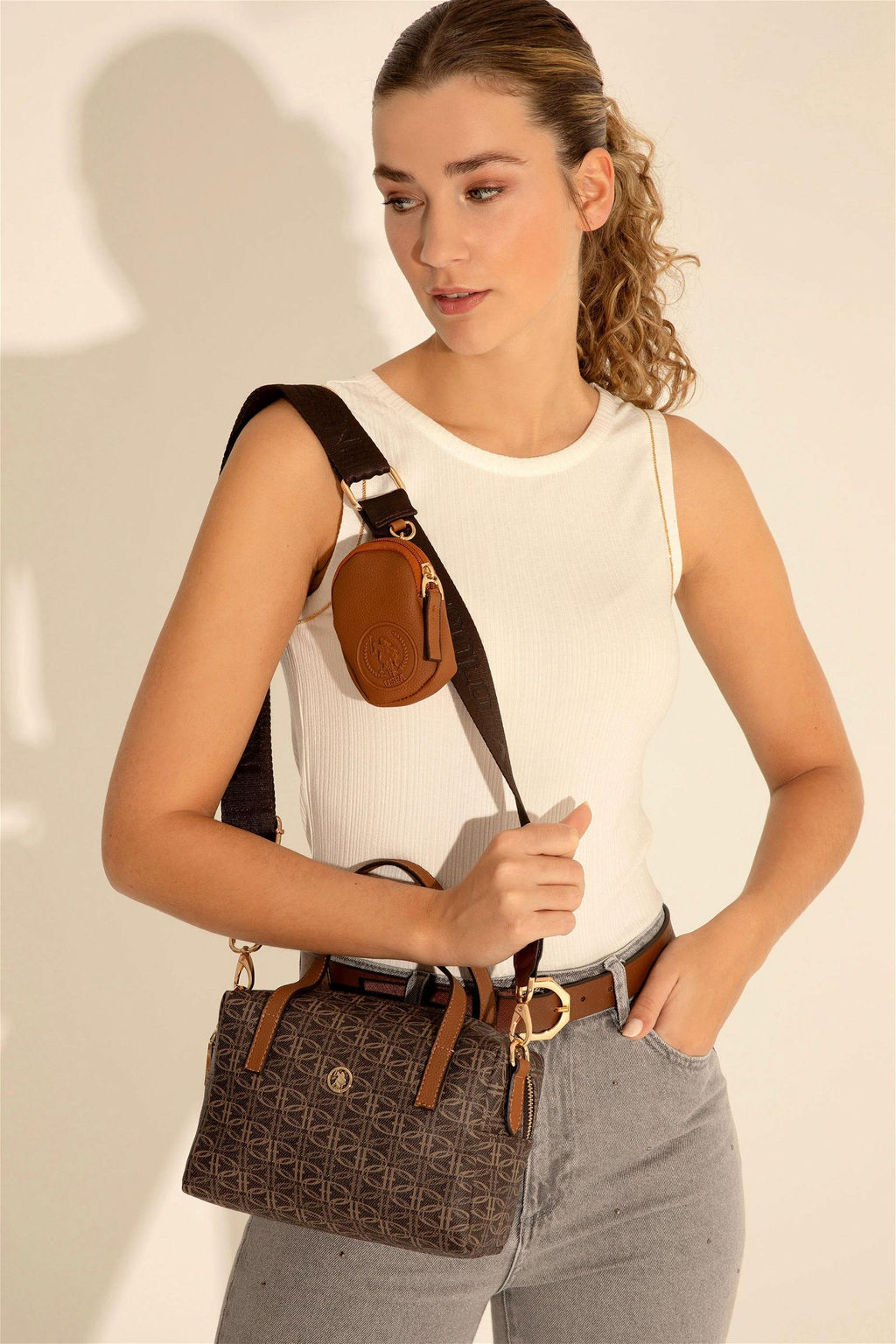 Женская коричневая сумка - U.s. polo assn фото 2