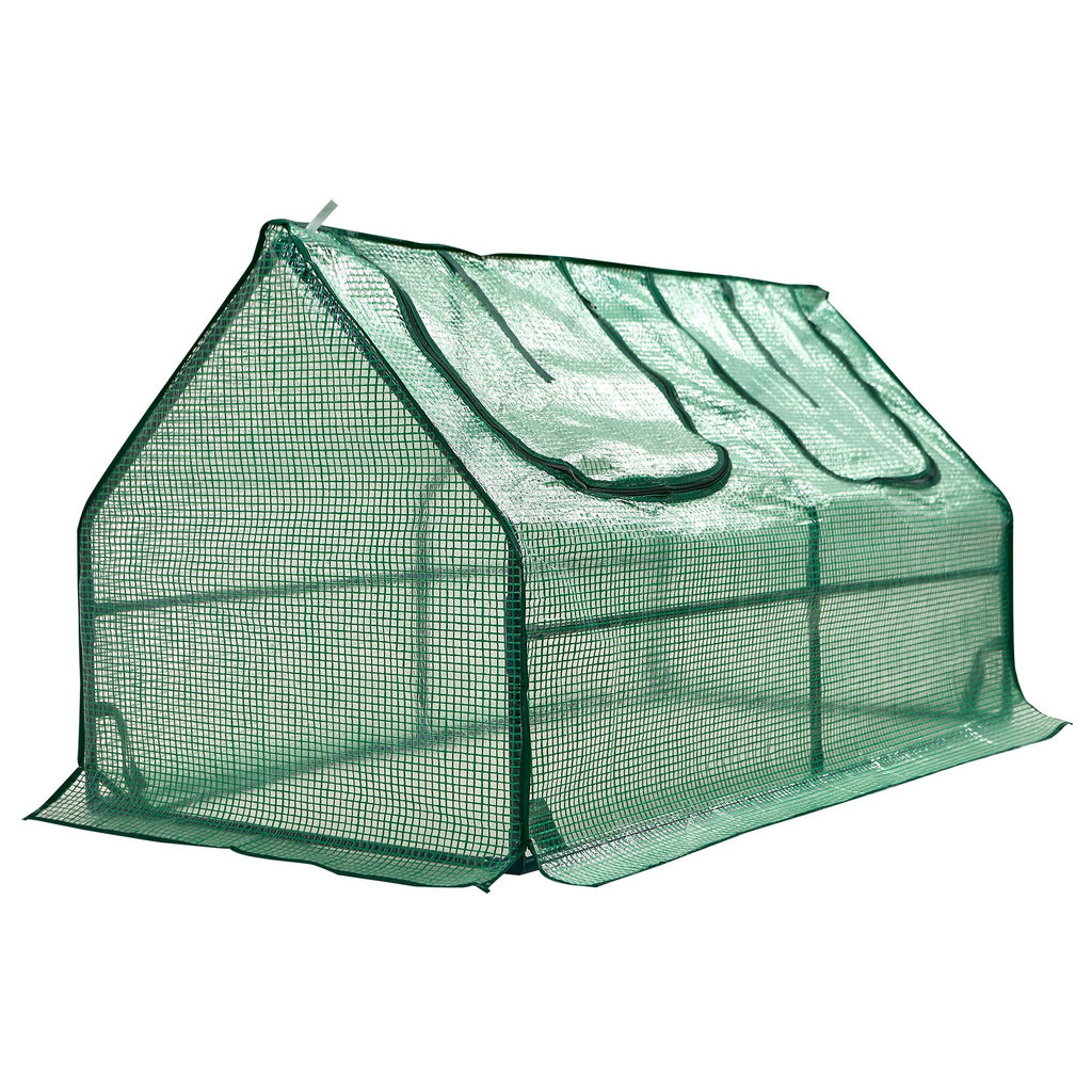 UGH-S30 L120 GREEN/GREEN Парник уличный, 120x60x60см. Металлическая труба в ПВХ, цвет зеленый. Тент из армированного полиэтилена 135г/м2, цвет сетки зеленый. TM ФитоЛето - Volpe фото 4