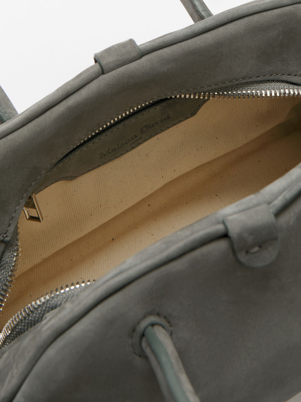 Женская сумка с ручками MAISON DAVID NATALY MINI Артикул 4638069, светло-серый фото 5